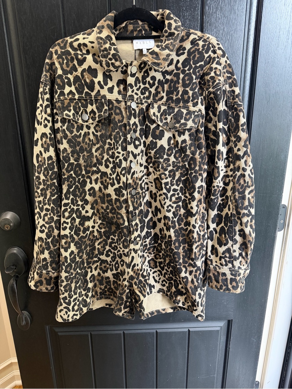 MARBLE Leopard Print Jumpsuit Romper in Tan and Black